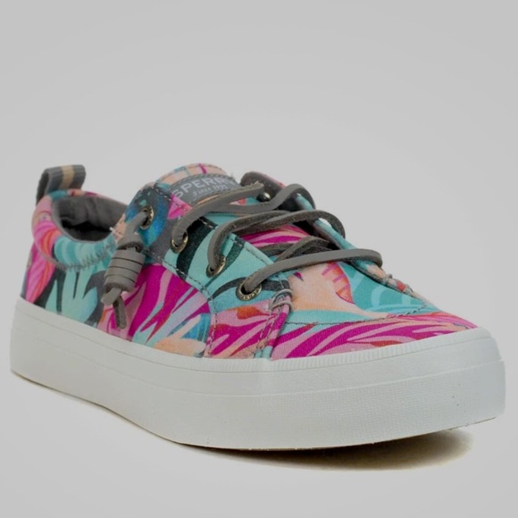 Sperry Crest Vibe Coral Sneakers. - Picture 3 of 12